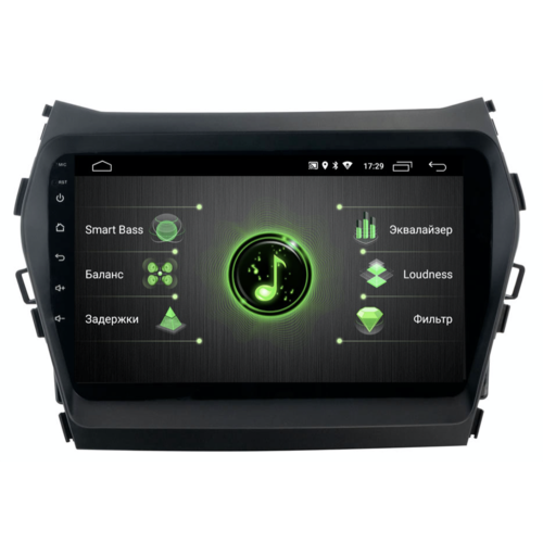 Штатная магнитола INCAR DTA-2405 для Hyundai Santa Fe III 2013-2018 на Android 10