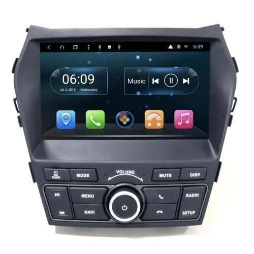 Штатная магнитола CarMedia KR-9235-S9 для Hyundai Santa Fe 2012+ (DM), Grand Santa Fe 2014+ Android 8.1