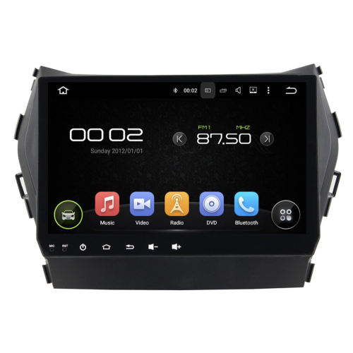 Штатная магнитола CarMedia KD-9605-P6 для Hyundai Santa Fe 2012-2019 на Android 10.0