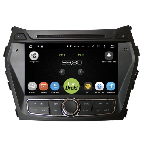 Штатная магнитола Roximo CarDroid RD-2009 Hyundai Santa Fe 2013-2019 (Android 9.0)