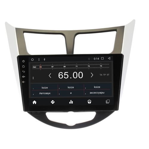 Штатная магнитола Wide Media WM-CF3005NC для Hyundai Solaris I 2011-2017 Android 7