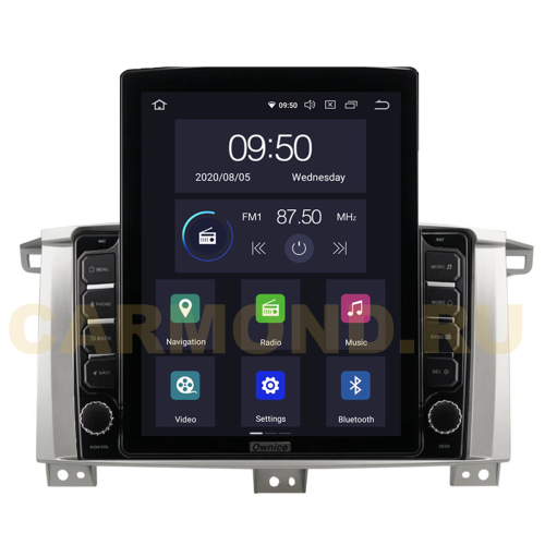 Штатная магнитола CarMedia OL-9681-HL для Toyota Land Cruiser 100 2002-2007 на Android 10.0