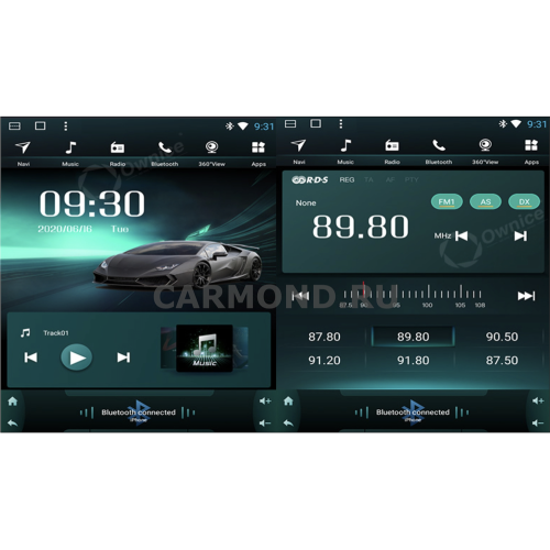 Штатная магнитола CarMedia OL-9210-2-HL для Ford S-MAX 2006-2015 на Android 10.0