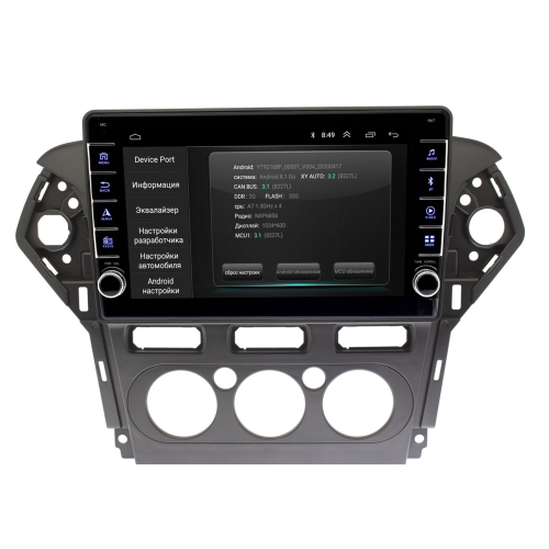 Штатная магнитола Wide Media LC1019ON-2/32 для Ford Mondeo IV 2010-2015 черная, для авто без Navi на Android 8.0