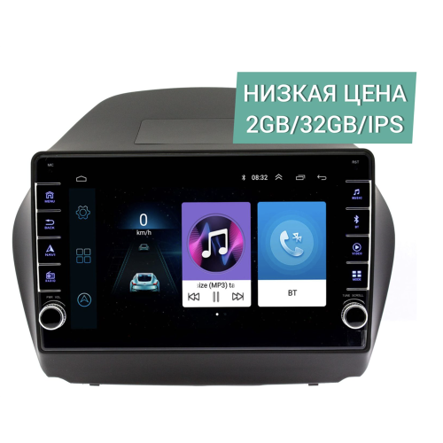 Штатная магнитола Wide Media LC1042ON-2/32 для Hyundai ix35, Tucson II 2011-2015 (для авто без Navi, но с камерой) на Android 8.0