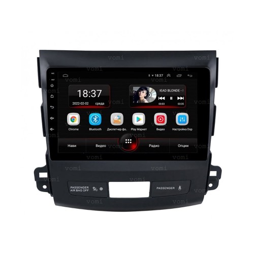 Штатная магнитола Vomi AK385R9-MTK для Mitsubishi Outlander II (XL) 2006-2012 на Android 10.0