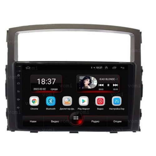 Штатная магнитола Vomi AK333R9-MTK для Mitsubishi Pajero IV 2006-2019 на Android 10.0