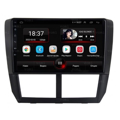 Штатная магнитола Vomi AK438R9-MTK для Subaru Forester III 2008-2013, Impreza III 2007-2013 на Android 10.0
