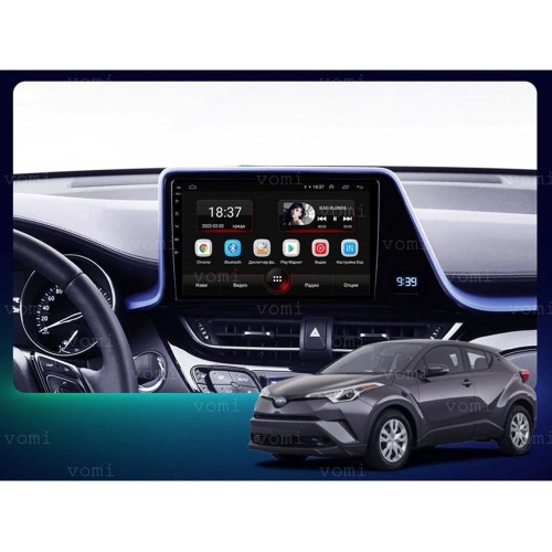 Штатная магнитола Vomi AK496R9-MTK для Toyota C-HR I 2016-2023 на Android 10.0