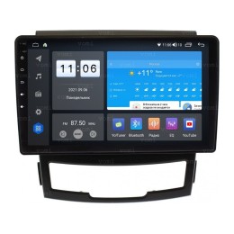 Штатная магнитола Vomi ZX525R9-9863-LTE для SsangYong Actyon II 2010-2013 на Android 10.0
