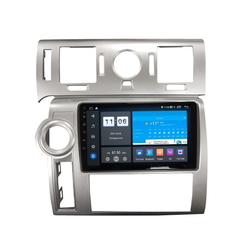 Штатная магнитола Vomi ZX488R9-7862-LTE для Hummer H2 2007-2009 квадратные воздуховоды cерый на Android 10.0