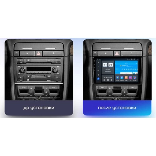 Штатная магнитола Vomi ZX446R9-7862-LTE для Audi A4 2000-2008 на Android 10.0