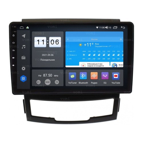 Штатная магнитола Vomi ZX525R9-7862-LTE для SsangYong Actyon II 2010-2013 на Android 10.0