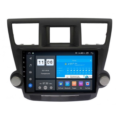 Штатная магнитола Vomi ZX553R10-7862-LTE-4-64 для Toyota Highilander (U40) 2007-2013 c энкодерами на Android 10.0