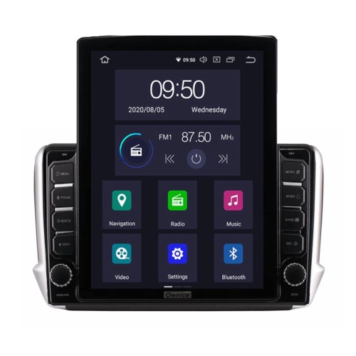 Штатная магнитола CarMedia OL-1964-HL для Peugeot 2008, 208 2012-2019 на Android 10.0