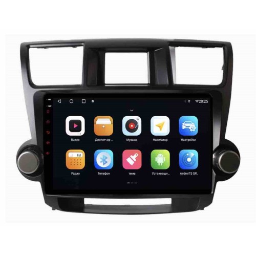 Штатная магнитола Parafar для Toyota Highlander 2007-2012 на Android 10.0 (PF035AHD)