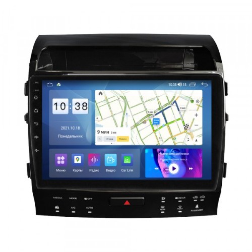 Штатная магнитола Parafar для Toyota Land Cruiser 200 2007-2015 на Android 11.0 (PF381High-2FHD)