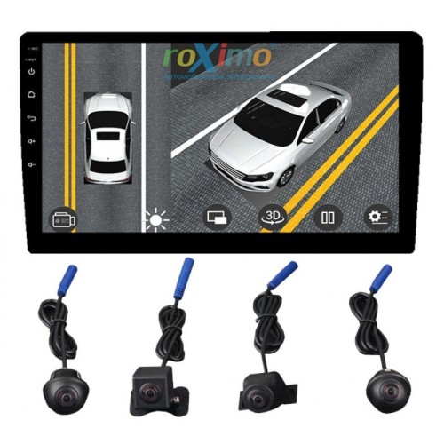 Комплект AHD камер 4шт. 360-3D для Roximo серии 4G RX-360CAM