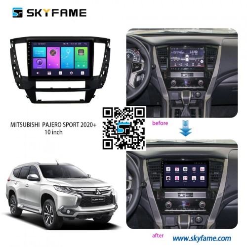 Штатная магнитола CarMedia SF-9638-2-D для Mitsubishi Pajero Sport 2019-2025 на Android 10.0