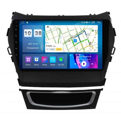 Автомагнитола Roximo 6/128 ГБ RI-2019-N17 для Hyundai Santa Fe III 2012-2018 Navi на Android 11.0