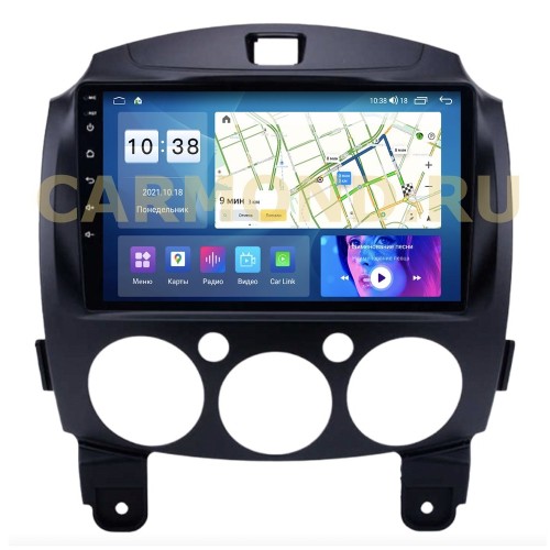 Автомагнитола Parafar для Mazda 2 II 2007-2014 на Android 11.0 (PF165UHD)