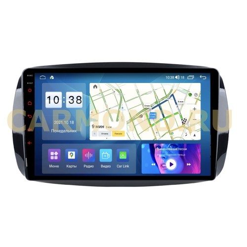 Автомагнитола Parafar для Mercedes Fortwo III 2014-2024, Forfour II 2014-2024 на Android 11.0 (PF214UHD)