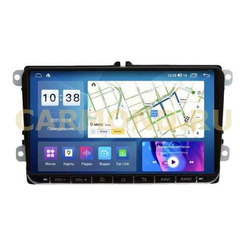 Автомагнитола Parafar для Skoda Fabia II, Fabia III, Superb II (B6), Roomster I, Rapid, Octavia II, Yeti I на Android 11.0 (PF904UHD)