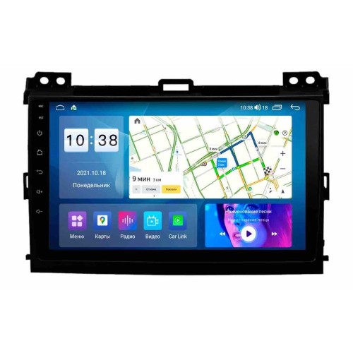 Штатная магнитола Roximo RI-1105-Y (с DSP и 4G-SIM) 8/128 ГБ для Toyota Land Cruiser Prado 120 2002-2009 на Android 11.0