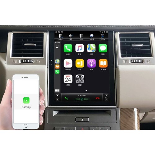 Штатная магнитола CarMedia NH-R1004-1 для Range Rover Sport 2009-2013 (DENSO) на Android 9.0