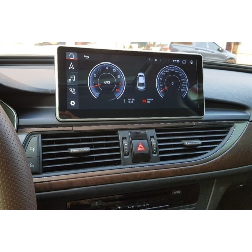 Штатная магнитола CarMedia HL-1019-1 для Audi A6 (C7) 2011-2018 на Android 11.0