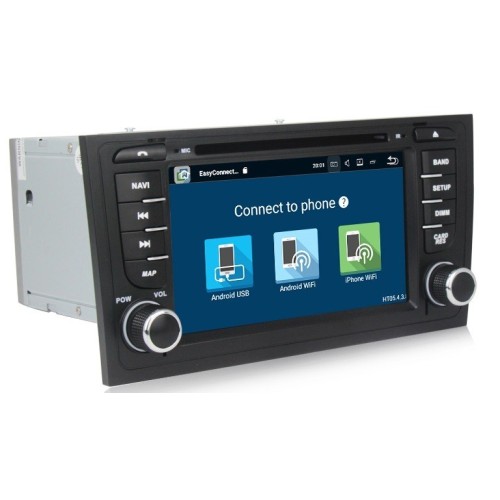 Штатная магнитола CarMedia MKD-7091-P6 для Audi A6 II (C5) 1998-2004 на Android 10.0