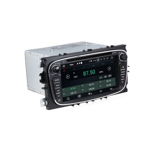 Штатная магнитола CarMedia MKD-7028B-P6 для Ford Focus II, Mondeo, S-MAX, Galaxy черный на Android 10.0