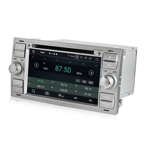 Штатная магнитола CarMedia MKD-7031B-P6 для Ford Focus 2 2005-2007, Transit 2006-2015, C-Max 2003-2010, Fusion 2005-2012 (230х120мм) cеребро на Android 10.0