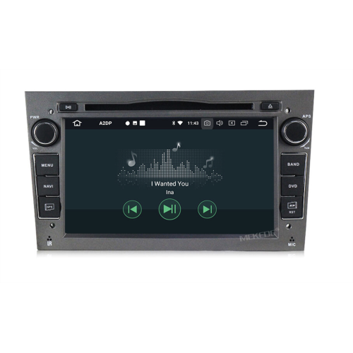 Штатная магнитола CarMedia MKD-7408g-P6 для Opel Astra, Vectra, Corsa, Zafira 2004-2017 на Android 10.0 темно-серый