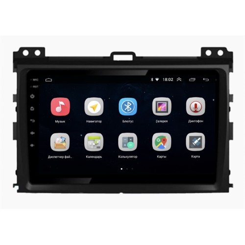 Штатная магнитола Parafar для Toyota Land Cruiser Prado 120 2002-2009 на Android 10.0 (PF456Lite)
