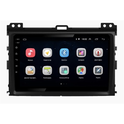 Штатная магнитола Parafar для Toyota Land Cruiser Prado 120 2002-2009 на Android 10.0 (PF456Lite-Low)