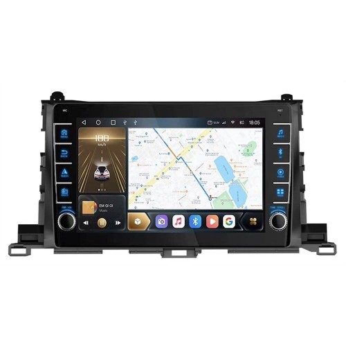 Штатная магнитола CarMedia OL-1601-D (с кнопками) для Toyota Highlander (U50) 2014-2019 на Android 10.0