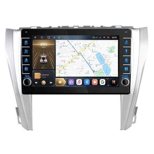 Штатная магнитола CarMedia OL-1608-D (с кнопками) для Toyota Camry V55 2014-2018 на Android 10.0