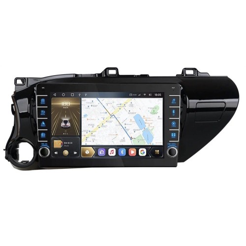 Штатная магнитола CarMedia OL-1686-D (с кнопками) для Toyota Hilux VIII 2015-2020 на Android 10.0