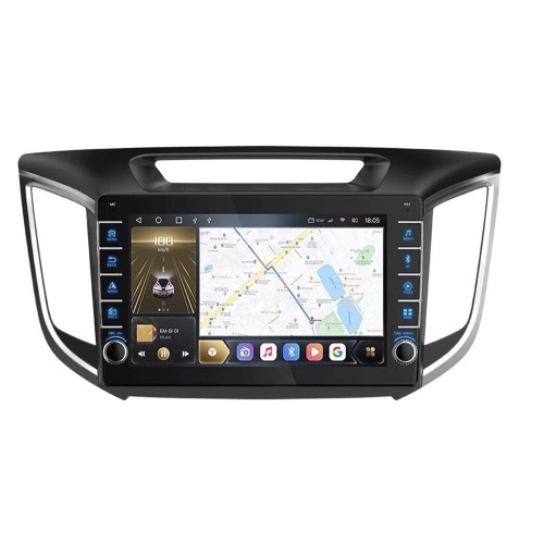 Штатная магнитола CarMedia OL-1701-D (с кнопками) для Hyundai Creta 2016-2021 на Android 10.0