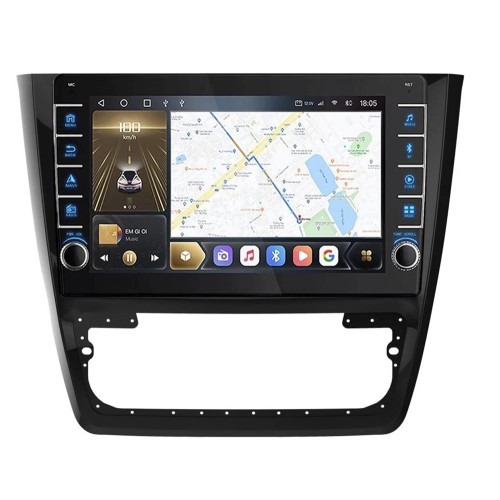 Штатная магнитола CarMedia OL-1919-D (с кнопками) для Skoda Yeti I 2009-2018 на Android 10.0