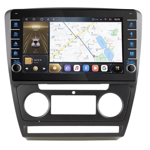 Штатная магнитола CarMedia OL-1920-D (с кнопками) для Skoda Octavia II (A5) 2004-2013 на Android 10.0