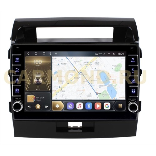 Штатная магнитола CarMedia OL-1620-1-F (с кнопками) для Toyota LC 200 2007-2015 (Elegance или Араб) на Android 10.0