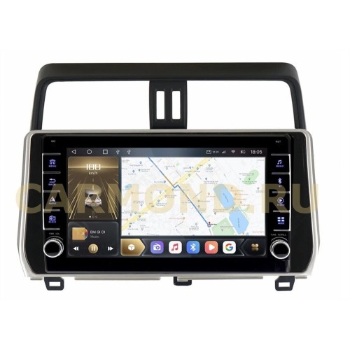 Штатная магнитола CarMedia OL-1680-F (с кнопками) для Toyota LC Prado 150 2017-2020 на Android 10.0