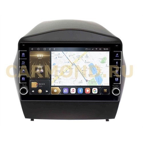 Штатная магнитола CarMedia OL-1702-F (с кнопками) для Hyundai ix35, Tucson II 2011-2015 на Android 10.0