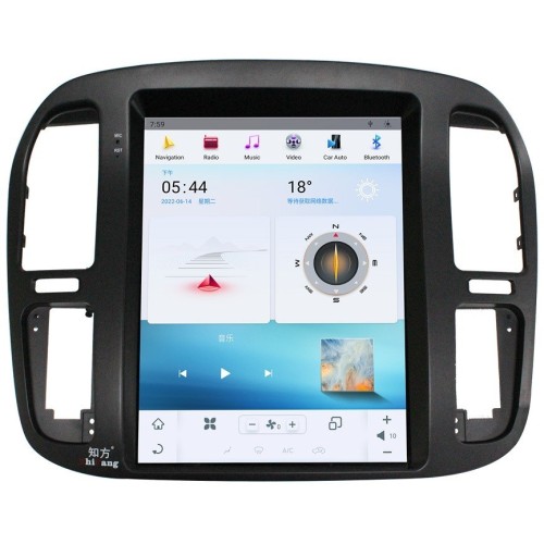 Магнитола Тесла CarMedia ZF-1268-Q6 Tesla-Style для Toyota Land Cruiser 100 1992-2002 на Android 11.0