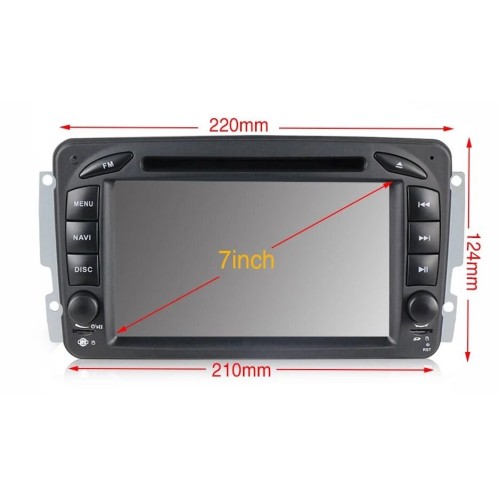 Штатная магнитола CarMedia MKD-7012-P6 для MERCEDES G класс W463 2001-2006, C класс W203, CLK C209/W209, Vito, Viano на Android 10.0