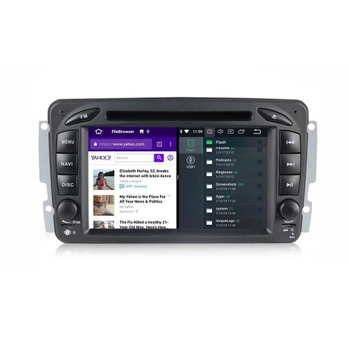 Штатная магнитола CarMedia MKD-7012-P6 для MERCEDES G класс W463 2001-2006, C класс W203, CLK C209/W209, Vito, Viano на Android 10.0