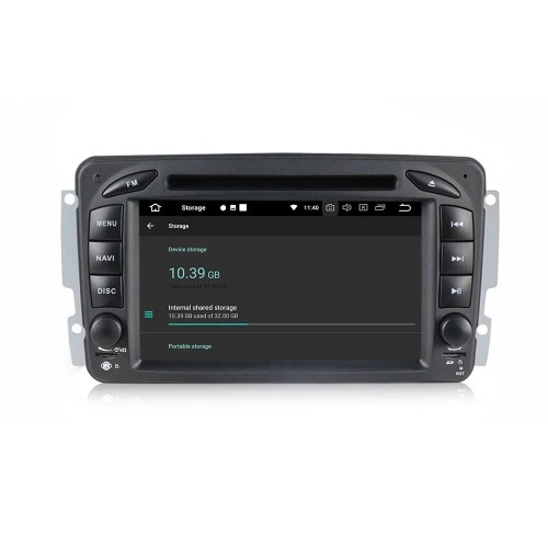 Штатная магнитола CarMedia MKD-7012-P6 для MERCEDES G класс W463 2001-2006, C класс W203, CLK C209/W209, Vito, Viano на Android 10.0