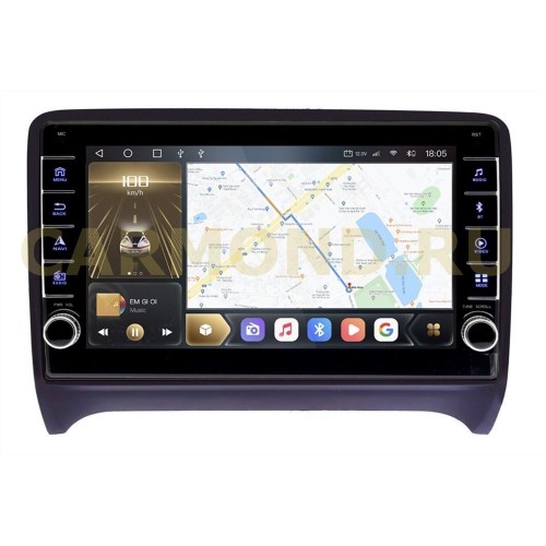 Штатная магнитола CarMedia OL-9101-Q (с кнопками) для Audi TT II (8J), TTS II (8J) 2008-2014 на Android 10.0